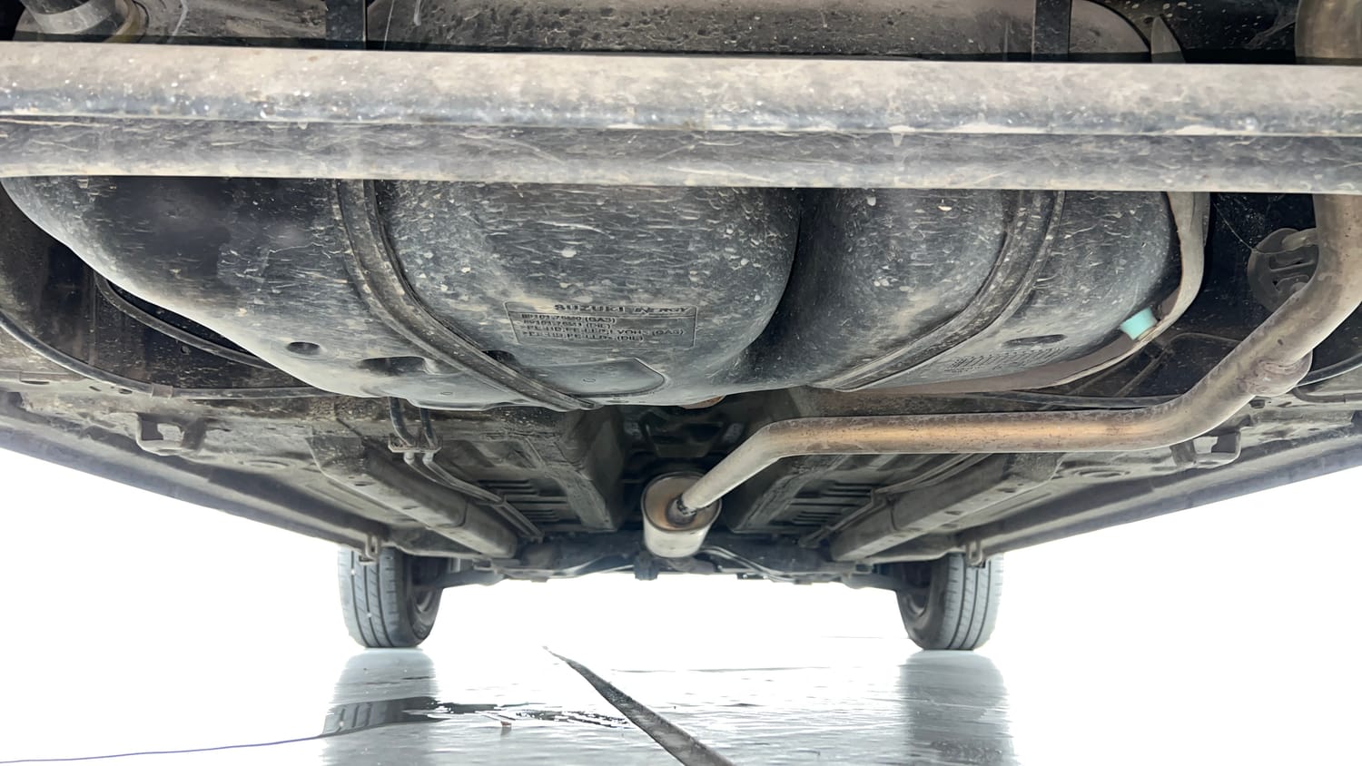 Used 2015 Maruti Suzuki Celerio VXi Petrol Manual extra REAR UNDERBODY VIEW (TAKEN FROM REAR)