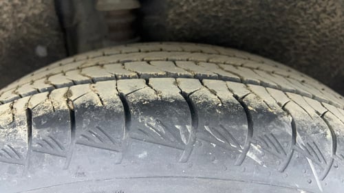 Used 2022 Hyundai Alcazar Signature (O) 6 STR 2.0 Petrol AT Petrol Automatic tyres RIGHT REAR TYRE TREAD VIEW