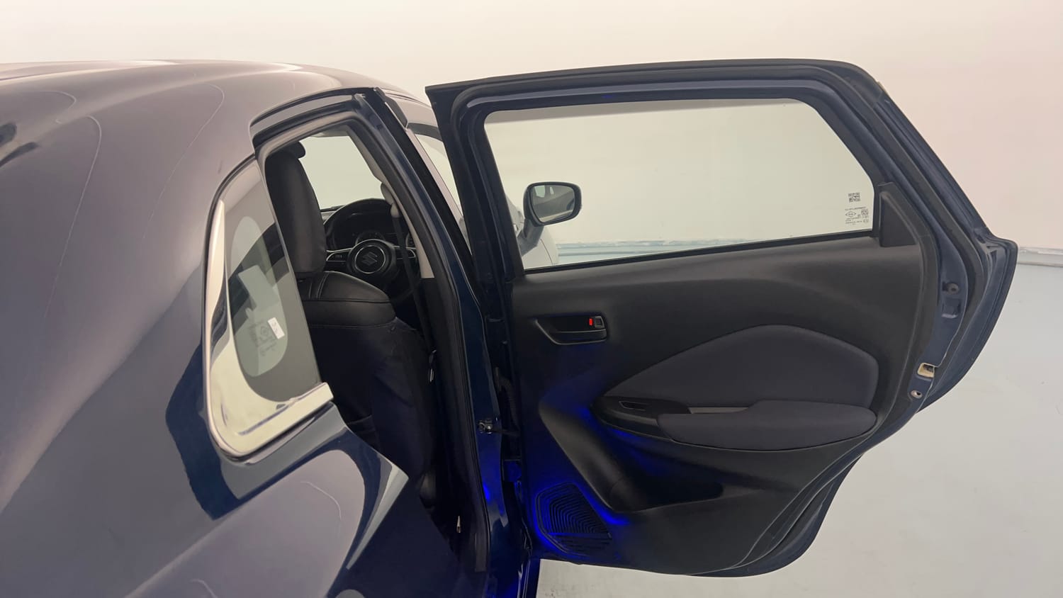 Used 2023 Maruti Suzuki Baleno Delta MT Petrol Manual interior RIGHT REAR DOOR OPEN VIEW