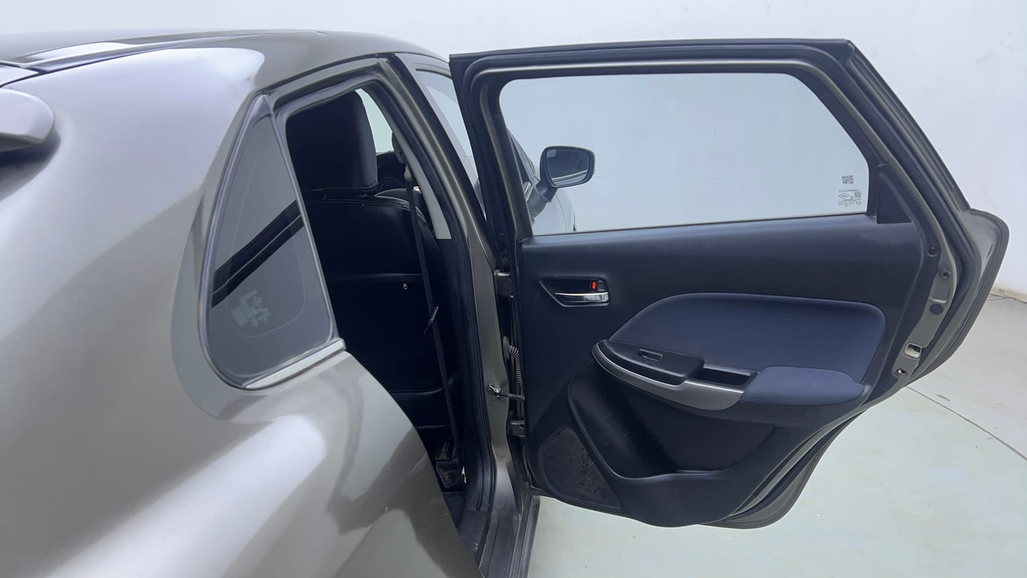 Used 2021 Maruti Suzuki Baleno Zeta Petrol Manual interior RIGHT REAR DOOR OPEN VIEW