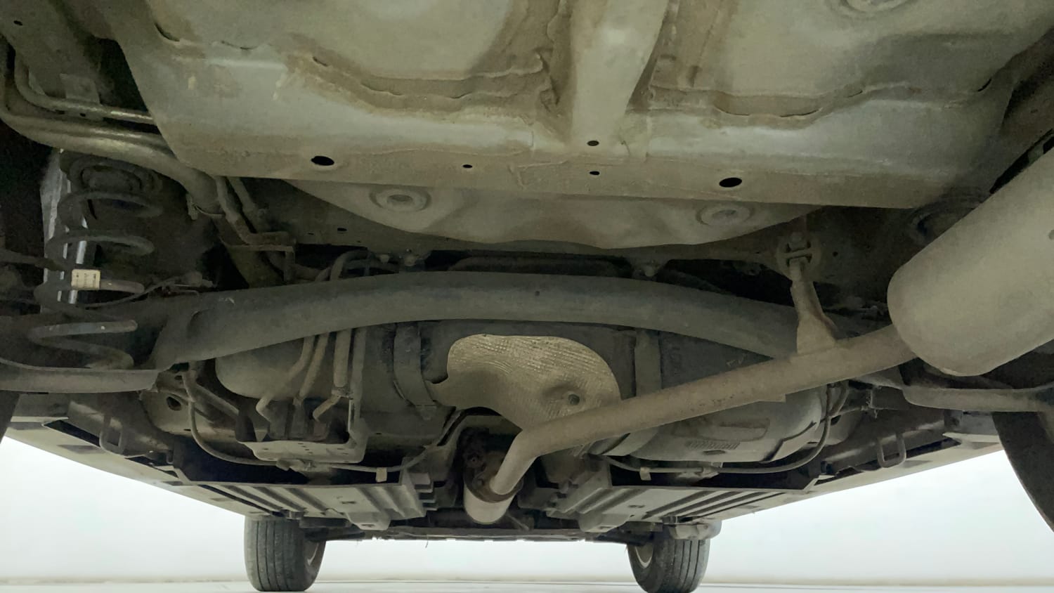 Used 2023 Maruti Suzuki Grand Vitara Alpha Smart Hybrid Petrol Manual extra REAR UNDERBODY VIEW (TAKEN FROM REAR)