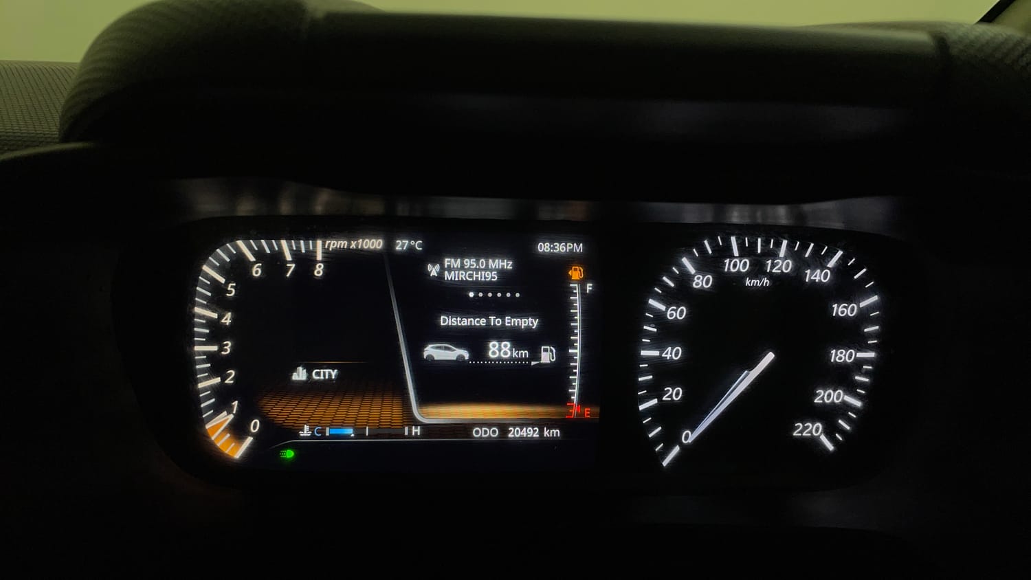 Used 2022 Tata Altroz XZ Plus Petrol Petrol Manual interior CLUSTERMETER VIEW
