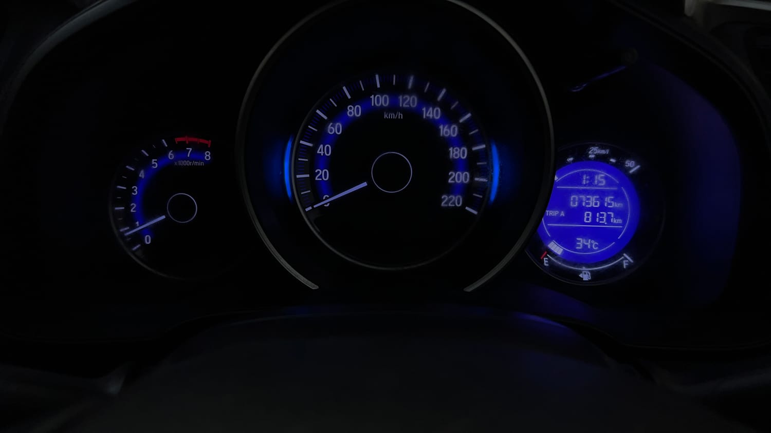 Used 2015 Honda Jazz V Petrol Petrol Manual interior CLUSTERMETER VIEW