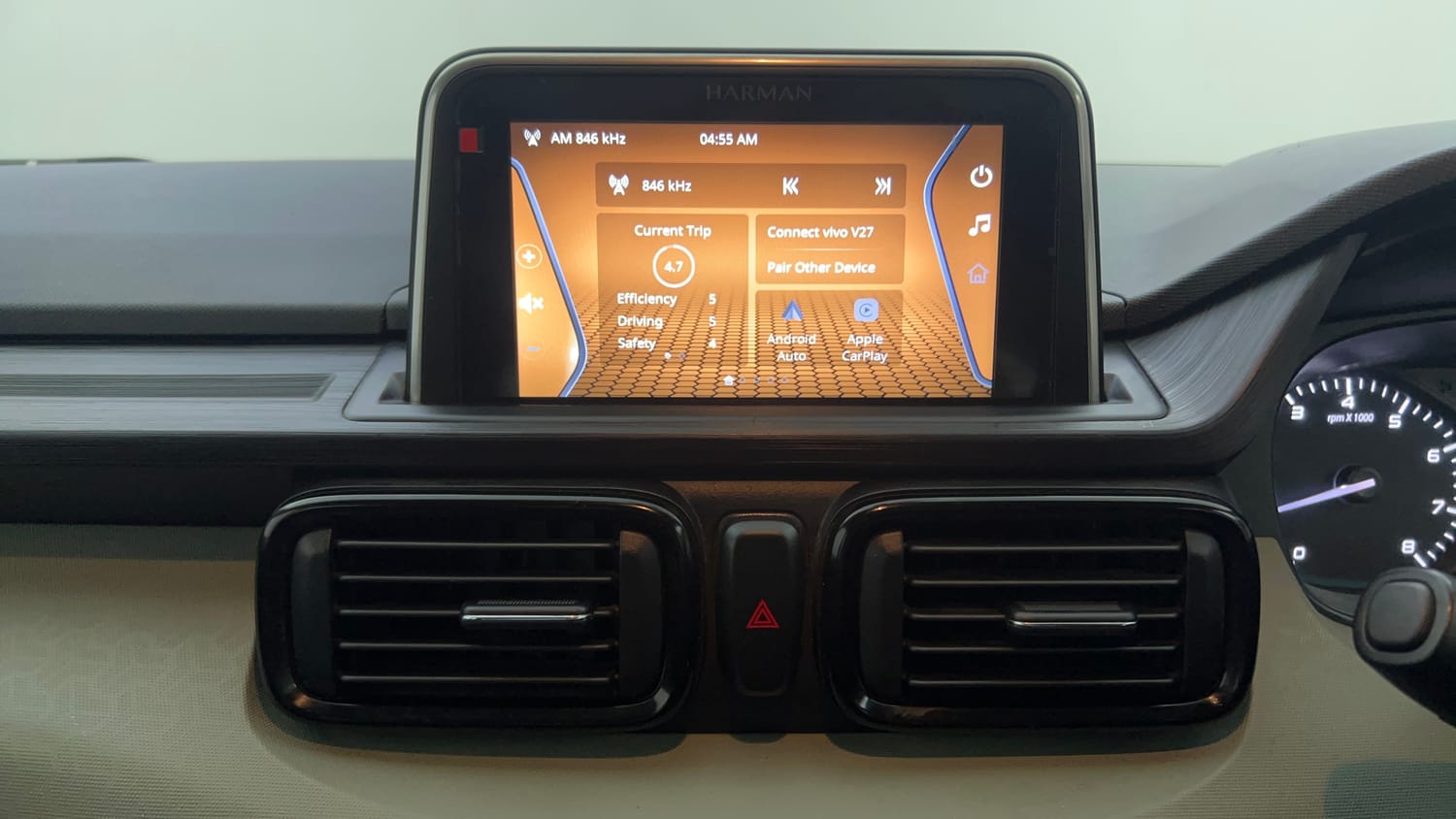 Used 2022 Tata Punch Adventure Rhythm Pack MT Petrol Manual interior MUSIC SYSTEM & AC CONTROL VIEW