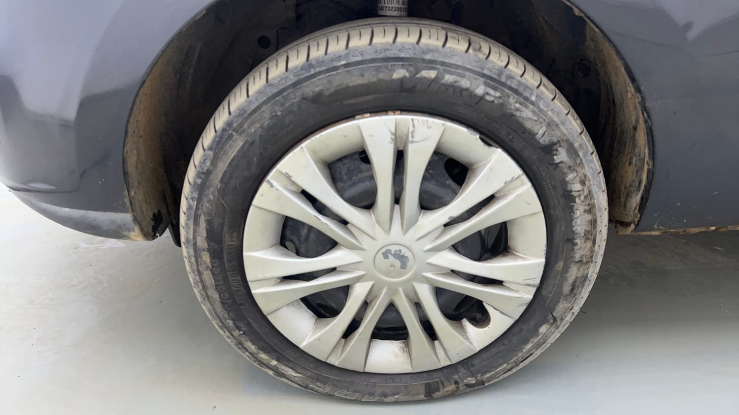 Used 2016 Tata Zest XMS Petrol Petrol Manual tyres LEFT FRONT TYRE RIM VIEW