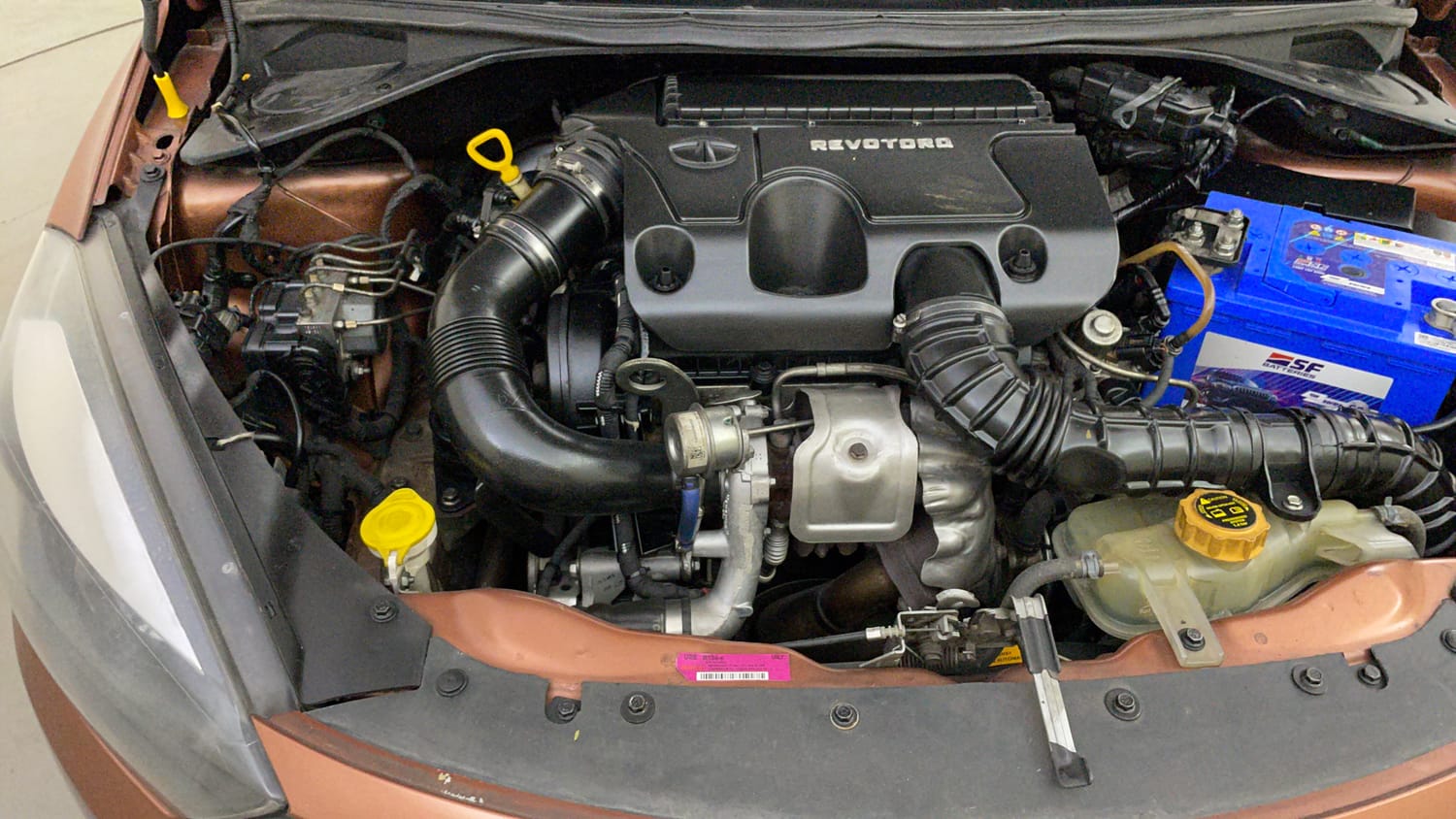 Used 2017 Tata Tigor Revotorq XZ (O) Diesel Manual engine ENGINE RIGHT SIDE VIEW