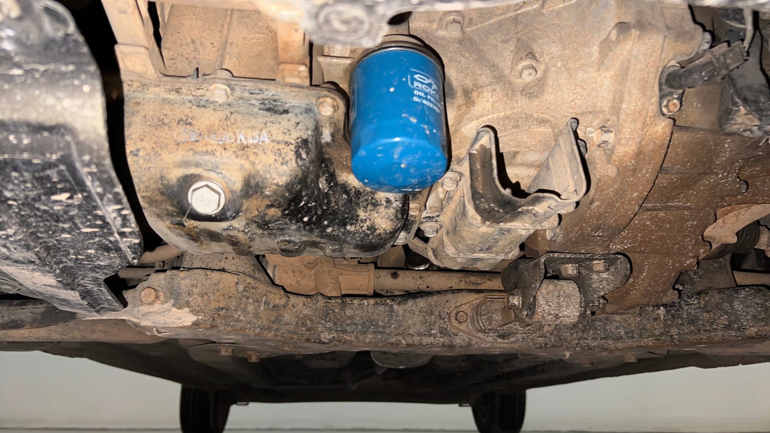Used 2015 Hyundai Grand i10 Asta 1.2 Kappa VTVT (O) Petrol Manual extra FRONT LEFT UNDERBODY VIEW