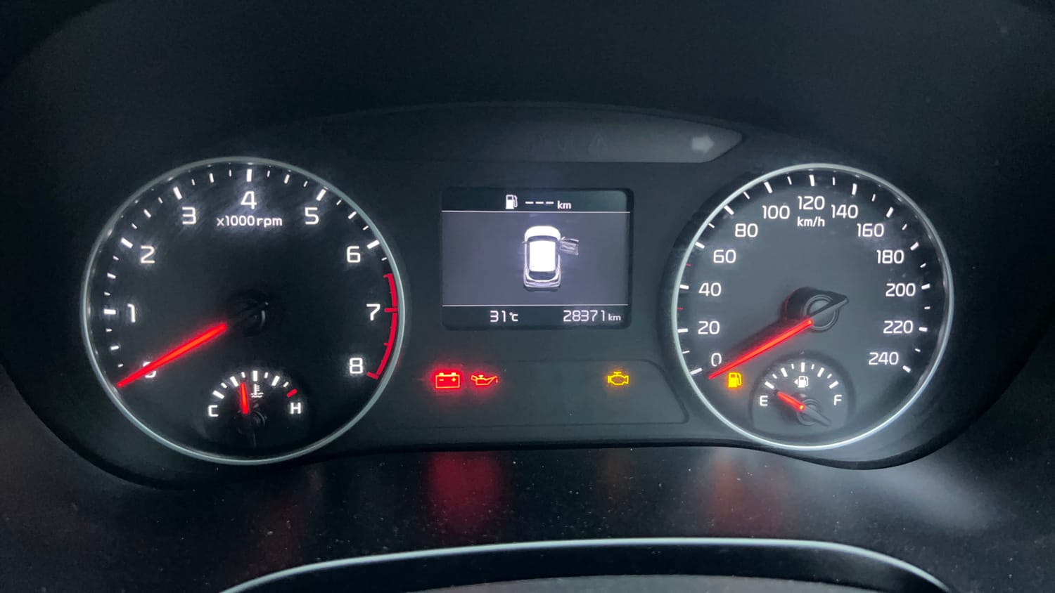 Used 2021 Kia Seltos HTX 1.5 Petrol Manual interior CLUSTERMETER VIEW