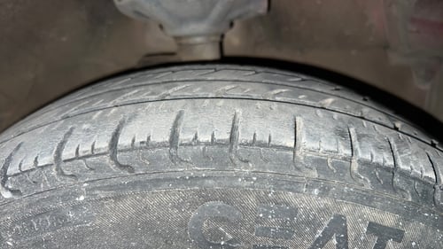 Used 2017 Maruti Suzuki Celerio ZXi Petrol Manual tyres RIGHT FRONT TYRE TREAD VIEW