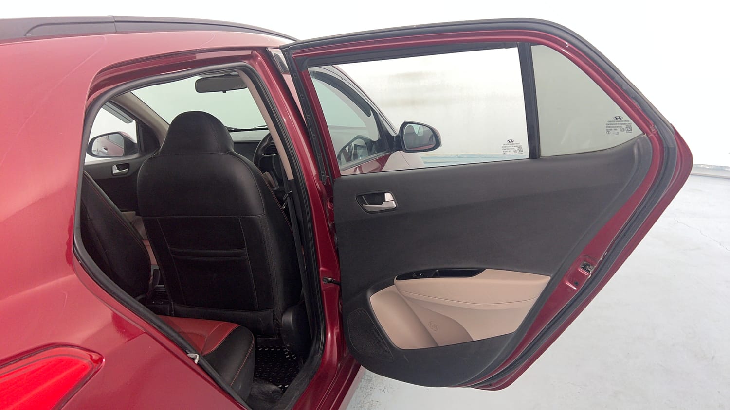 Used 2015 Hyundai Grand i10 Sportz 1.2 Kappa VTVT Petrol Manual interior RIGHT REAR DOOR OPEN VIEW