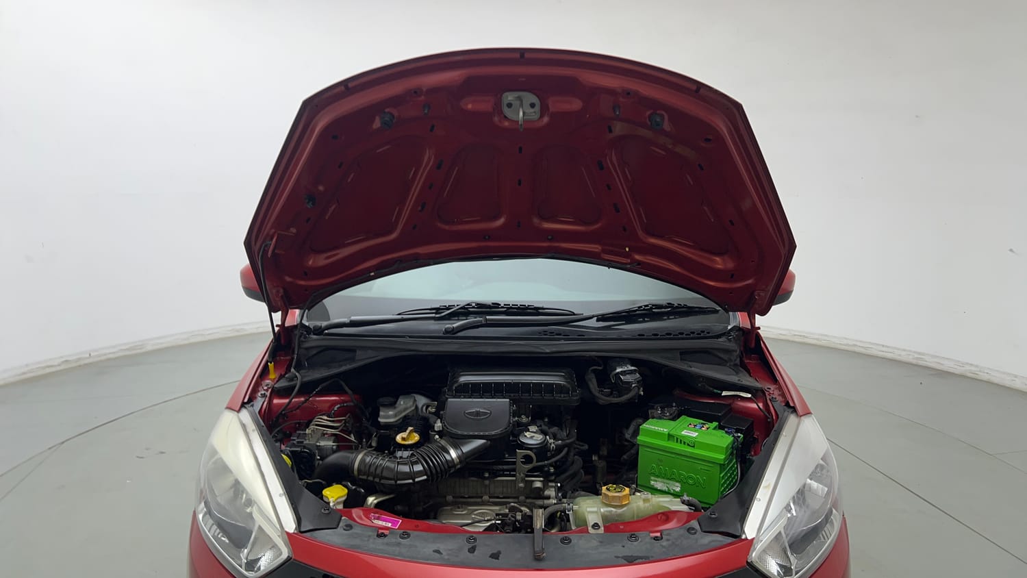 Used 2019 Tata Tiago Revotron XZ w/o Alloy Petrol Manual engine ENGINE & BONNET OPEN FRONT VIEW