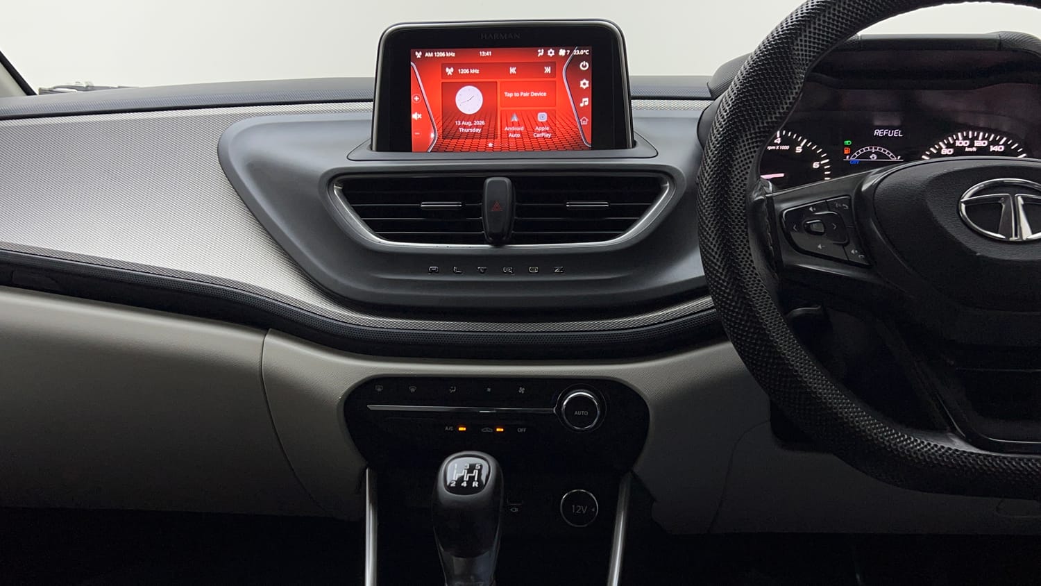 Used 2022 Tata Altroz XZ Plus i-Turbo Petrol Petrol Manual interior MUSIC SYSTEM & AC CONTROL VIEW