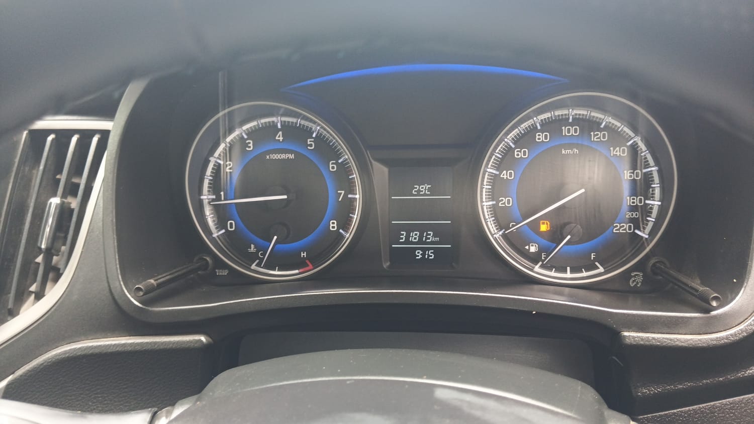 Used 2019 Maruti Suzuki Baleno Delta Petrol Manual interior CLUSTERMETER VIEW