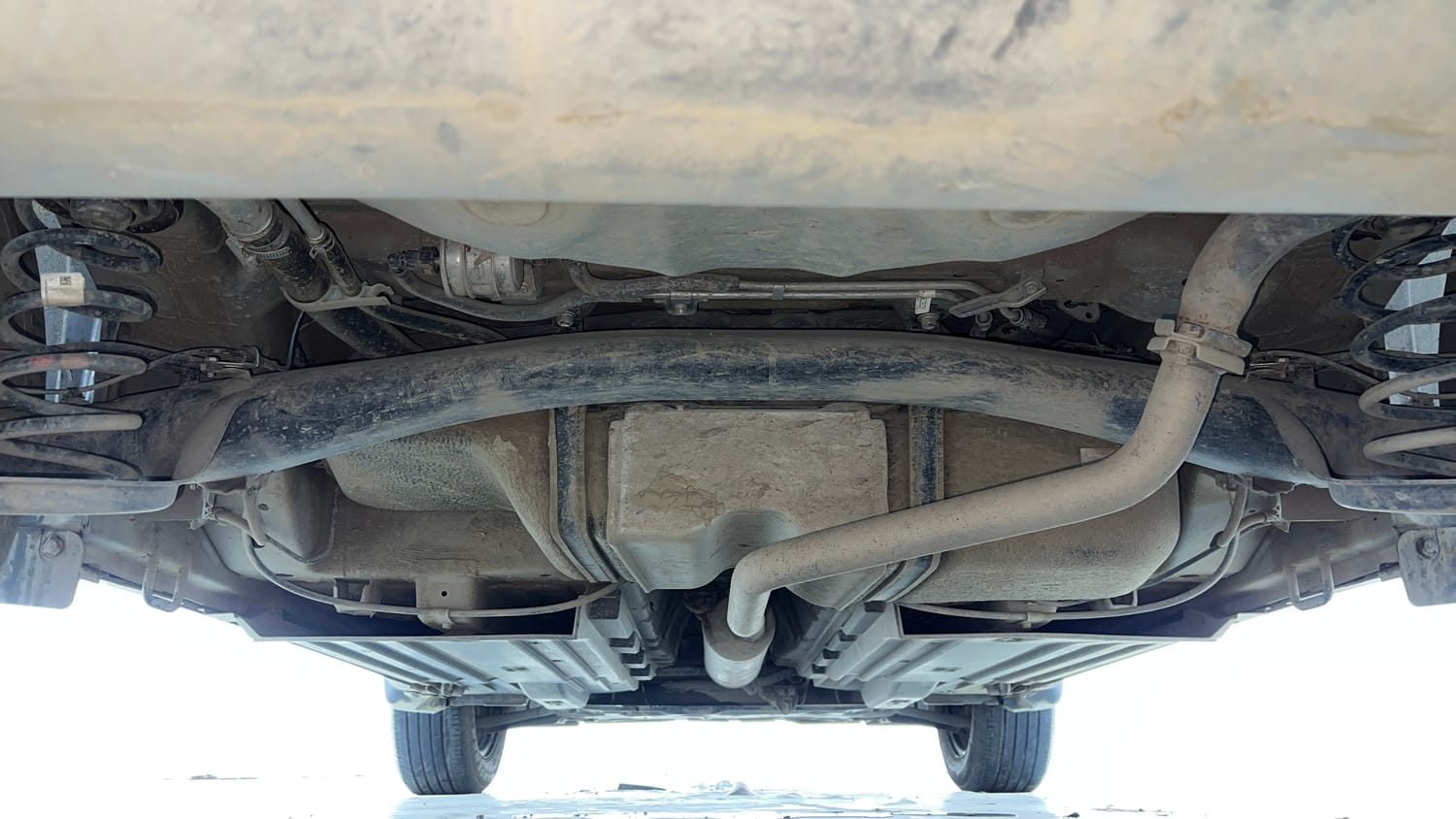 Used 2023 Maruti Suzuki Brezza VXi Petrol Manual extra REAR UNDERBODY VIEW (TAKEN FROM REAR)