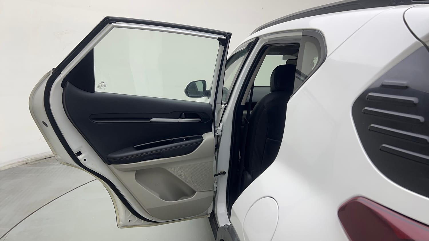 Used 2021 Kia Sonet HTX 1.5 Diesel Manual interior LEFT REAR DOOR OPEN VIEW