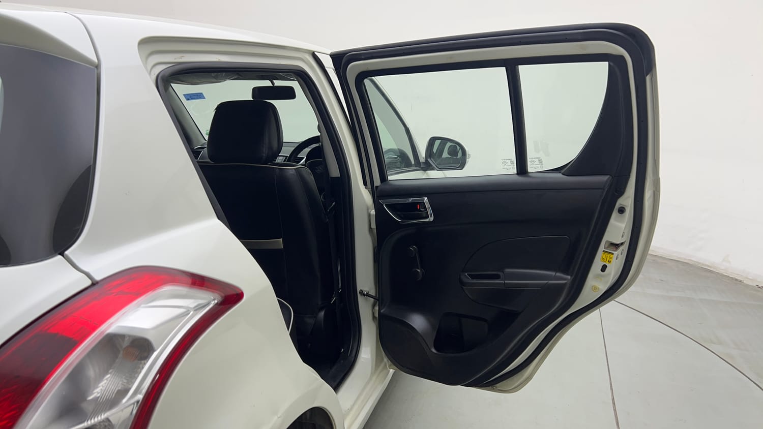 Used 2015 Maruti Suzuki Swift Lxi (O) Petrol Manual interior RIGHT REAR DOOR OPEN VIEW