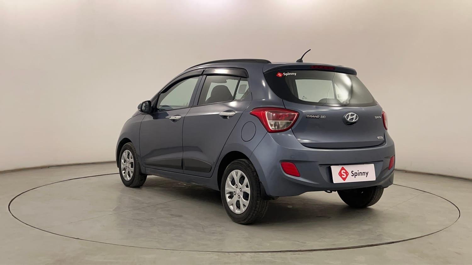 Used 2014 Hyundai Grand i10 Sportz 1.1 CRDi Diesel Manual exterior LEFT REAR CORNER VIEW