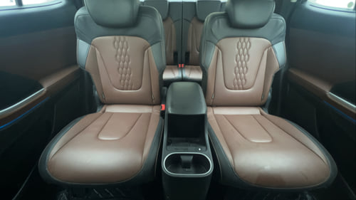 Used 2022 Hyundai Alcazar Signature (O) 6 STR 2.0 Petrol AT Petrol Automatic interior REAR SEAT CONDITION VIEW