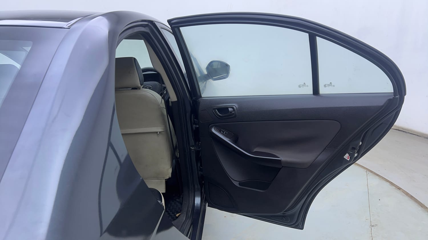 Used 2016 Tata Zest XMS Petrol Petrol Manual interior RIGHT REAR DOOR OPEN VIEW