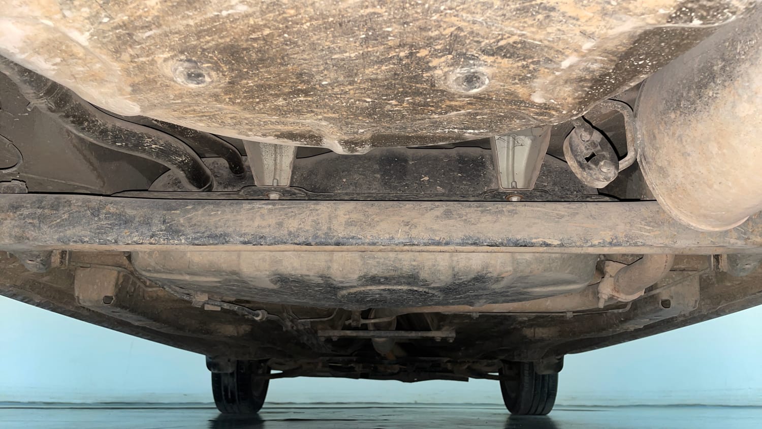 Used 2017 Tata Tigor Revotorq XZ (O) Diesel Manual extra REAR UNDERBODY VIEW (TAKEN FROM REAR)
