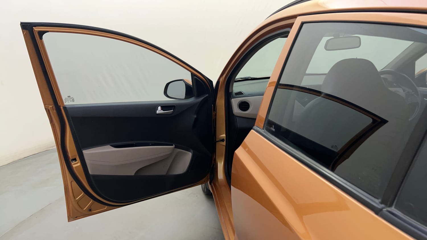 Used 2015 Hyundai Grand i10 Asta 1.2 Kappa VTVT (O) Petrol Manual interior LEFT FRONT DOOR OPEN VIEW