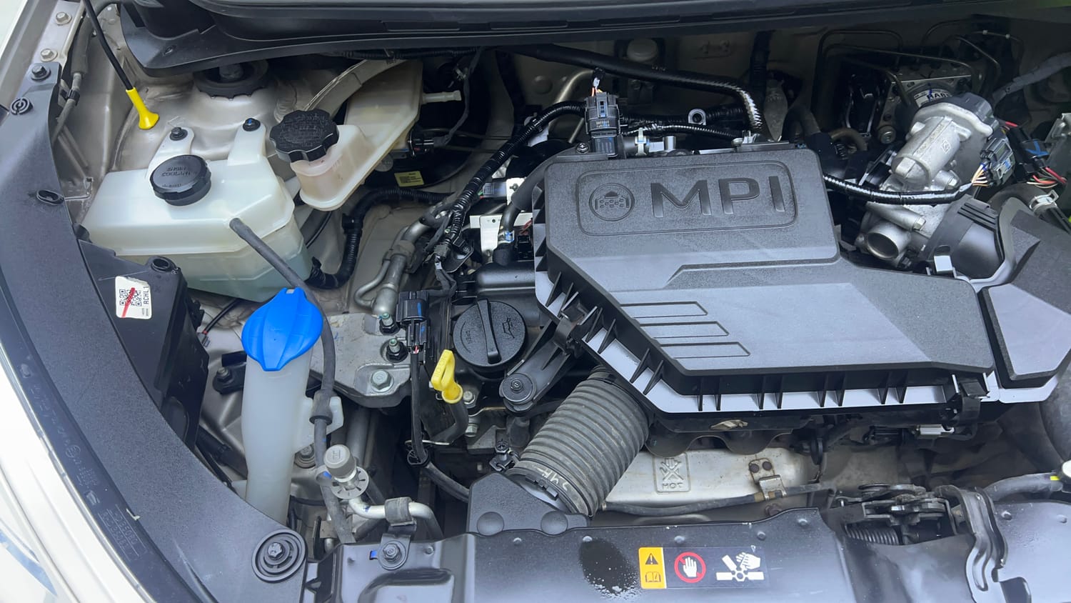 Used 2020 Hyundai Santro Sportz AMT Petrol Automatic engine ENGINE RIGHT SIDE VIEW