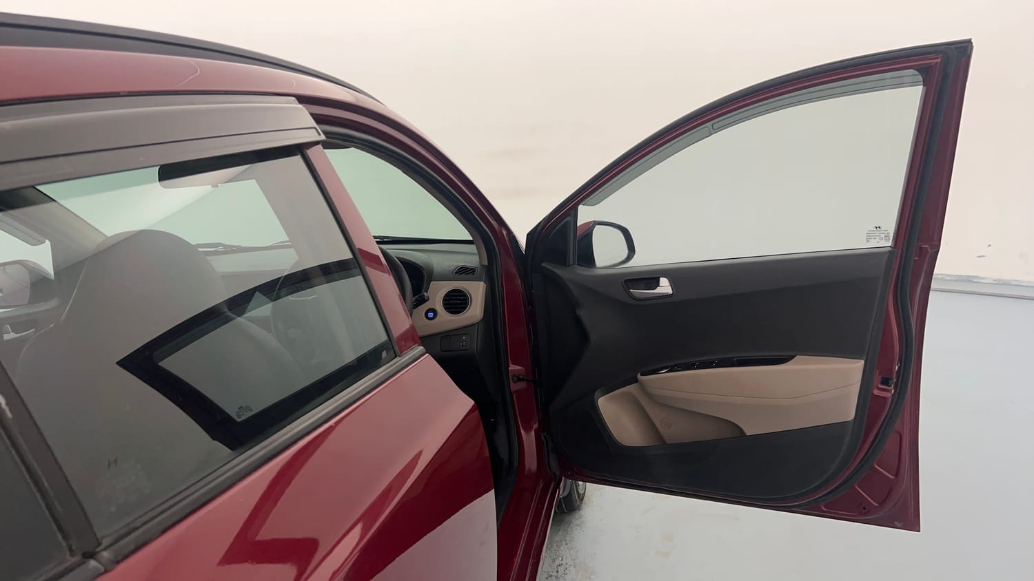 Used 2015 Hyundai Grand i10 Sportz 1.2 Kappa VTVT Petrol Manual interior RIGHT FRONT DOOR OPEN VIEW