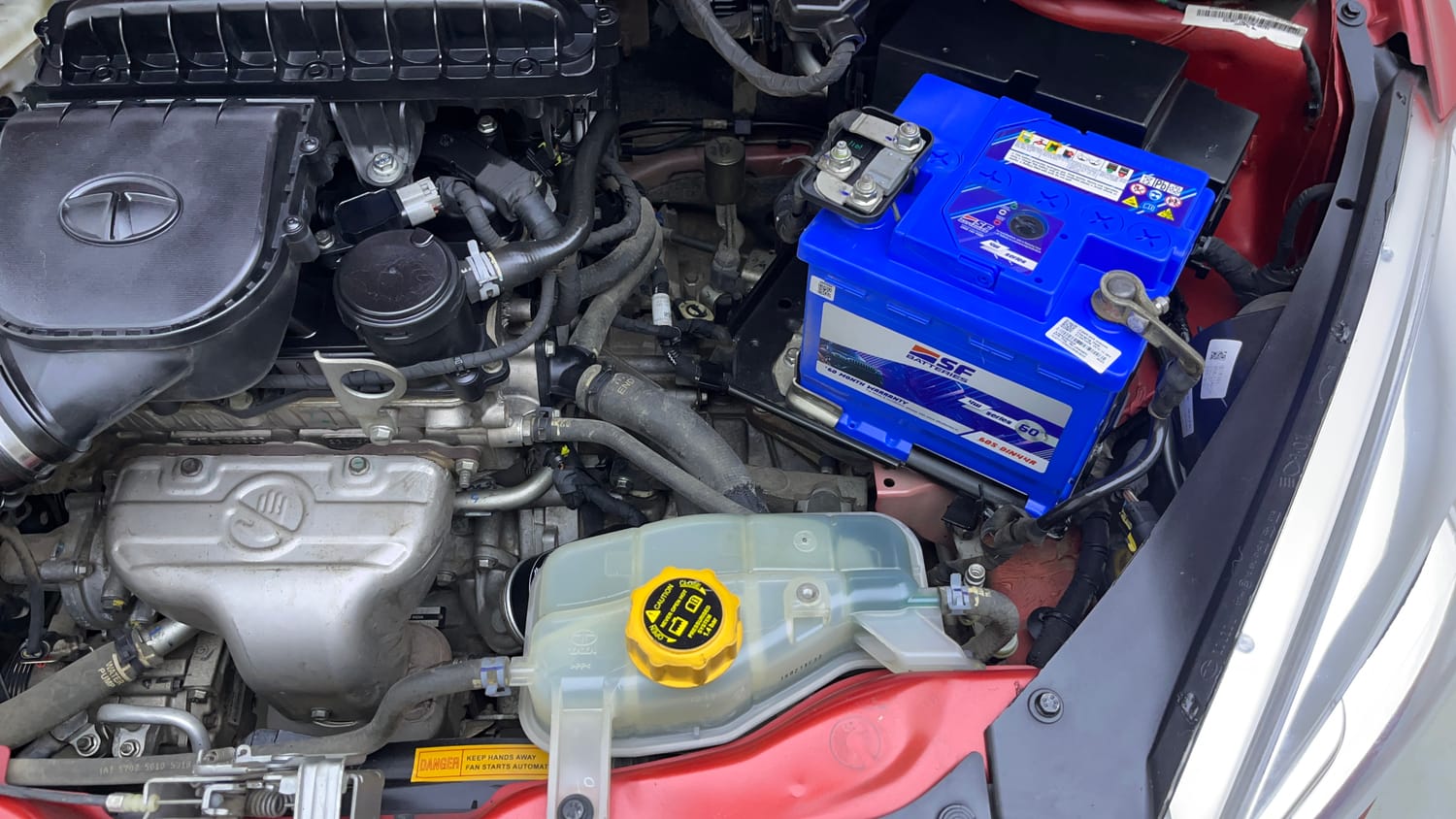 Used 2018 Tata Tiago Revotron XT Petrol Manual engine ENGINE LEFT SIDE VIEW