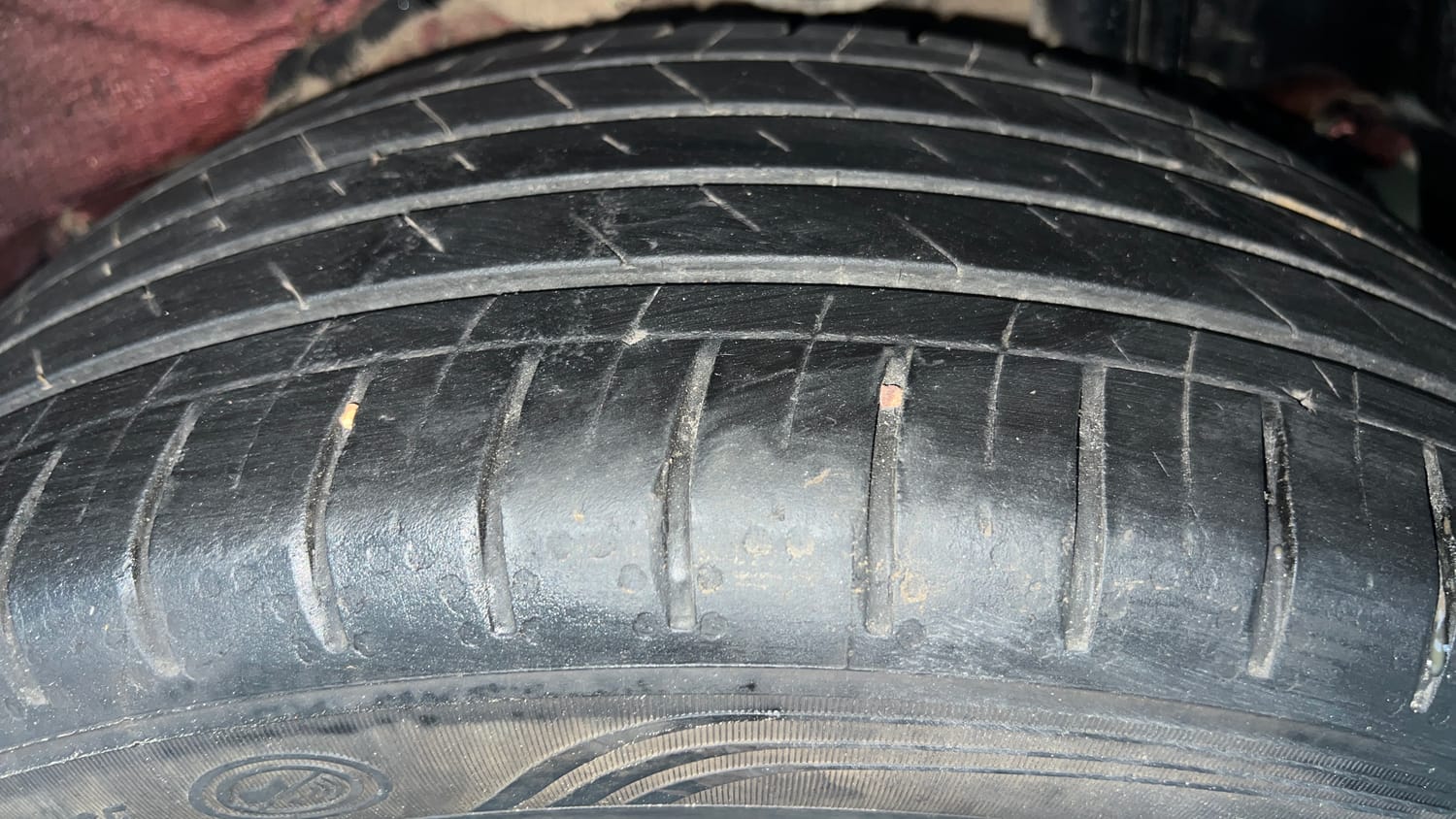 Used 2024 Tata Curvv Accomplished Plus A 1.5 Kryojet Diesel 6MT Diesel Manual tyres LEFT REAR TYRE TREAD VIEW
