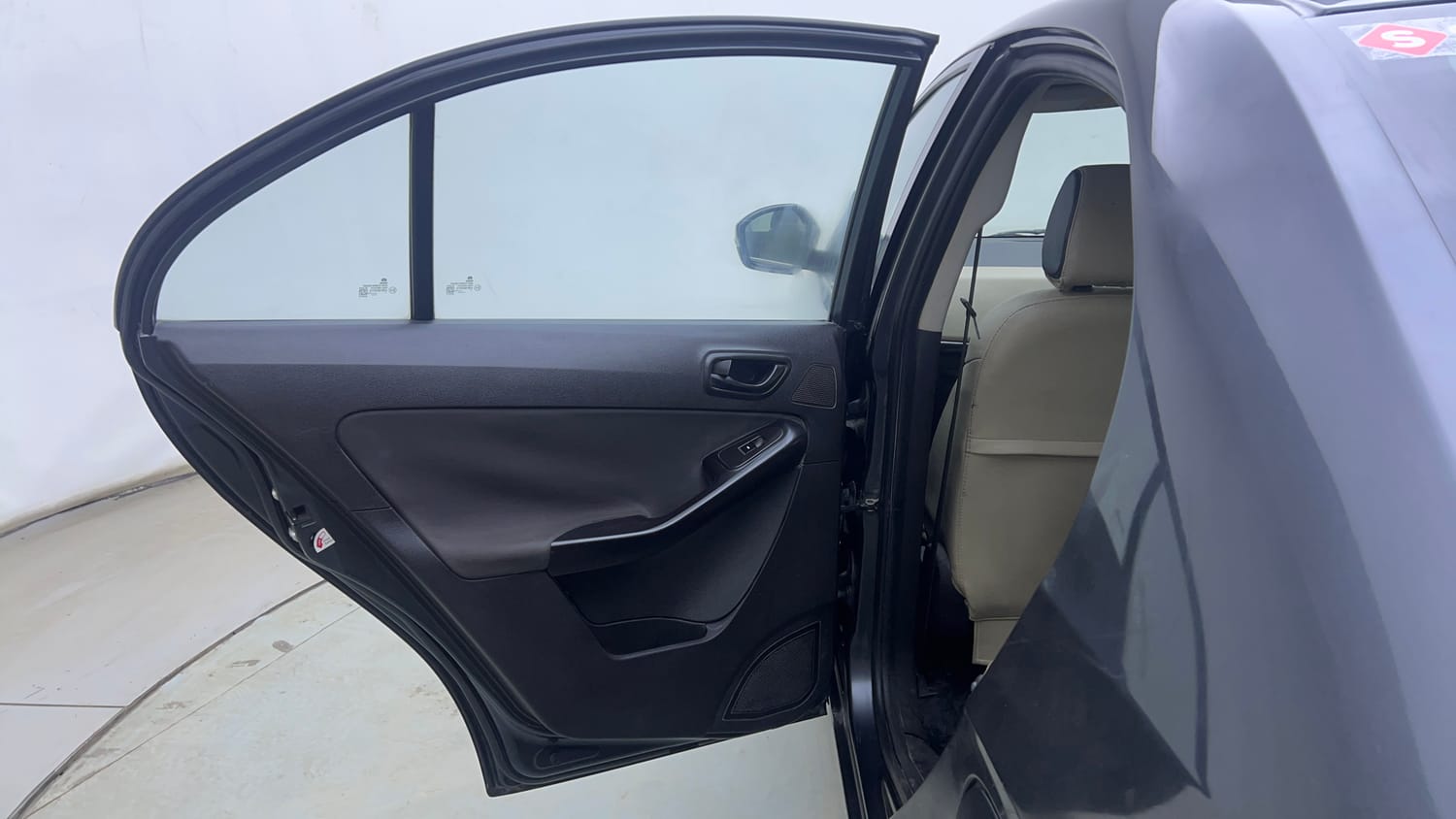 Used 2016 Tata Zest XMS Petrol Petrol Manual interior LEFT REAR DOOR OPEN VIEW