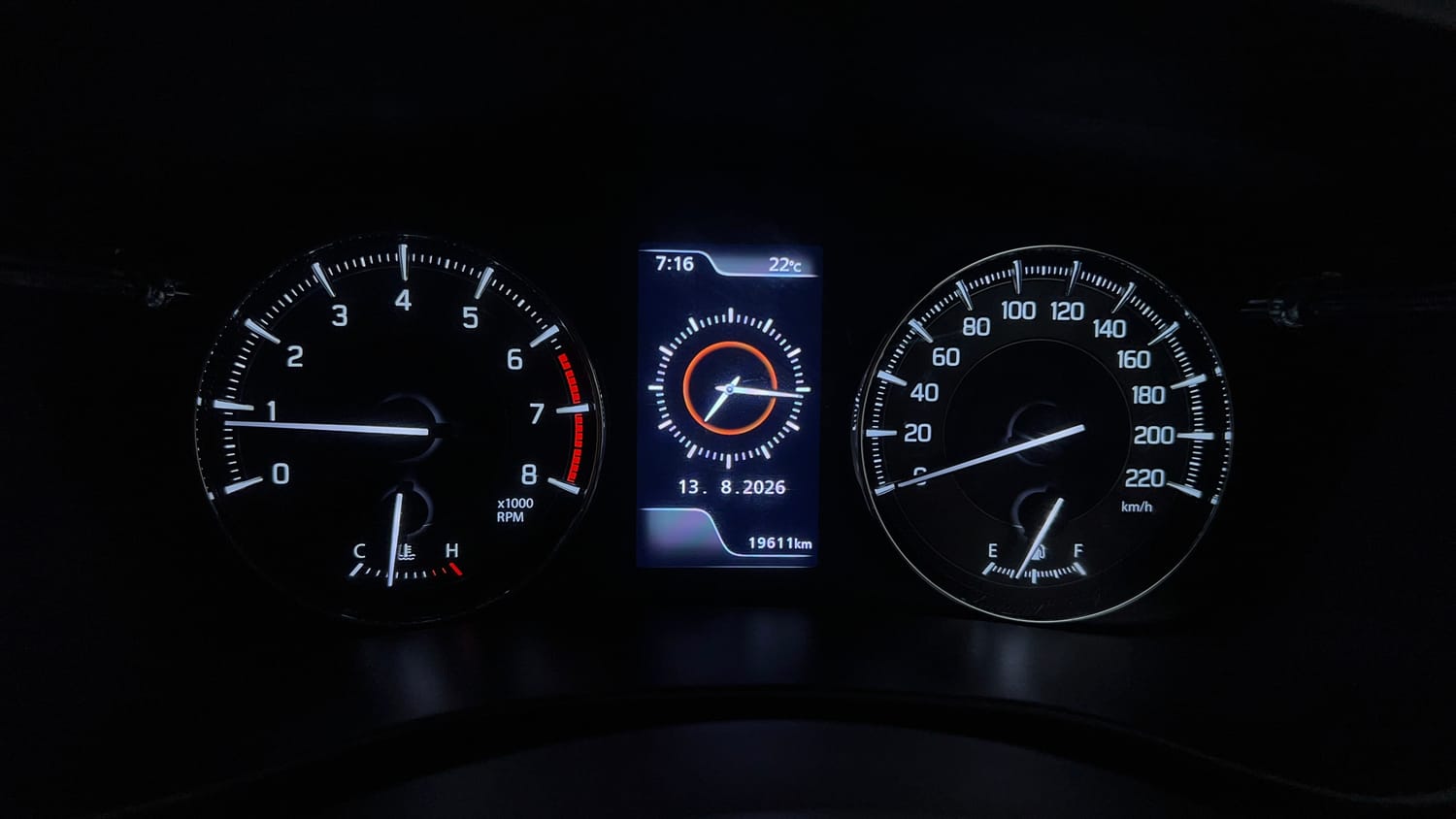 Used 2023 Toyota Glanza G Petrol Manual interior CLUSTERMETER VIEW