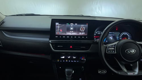 Used 2019 kia Seltos GTX DCT 1.4 Petrol Automatic interior MUSIC SYSTEM & AC CONTROL VIEW