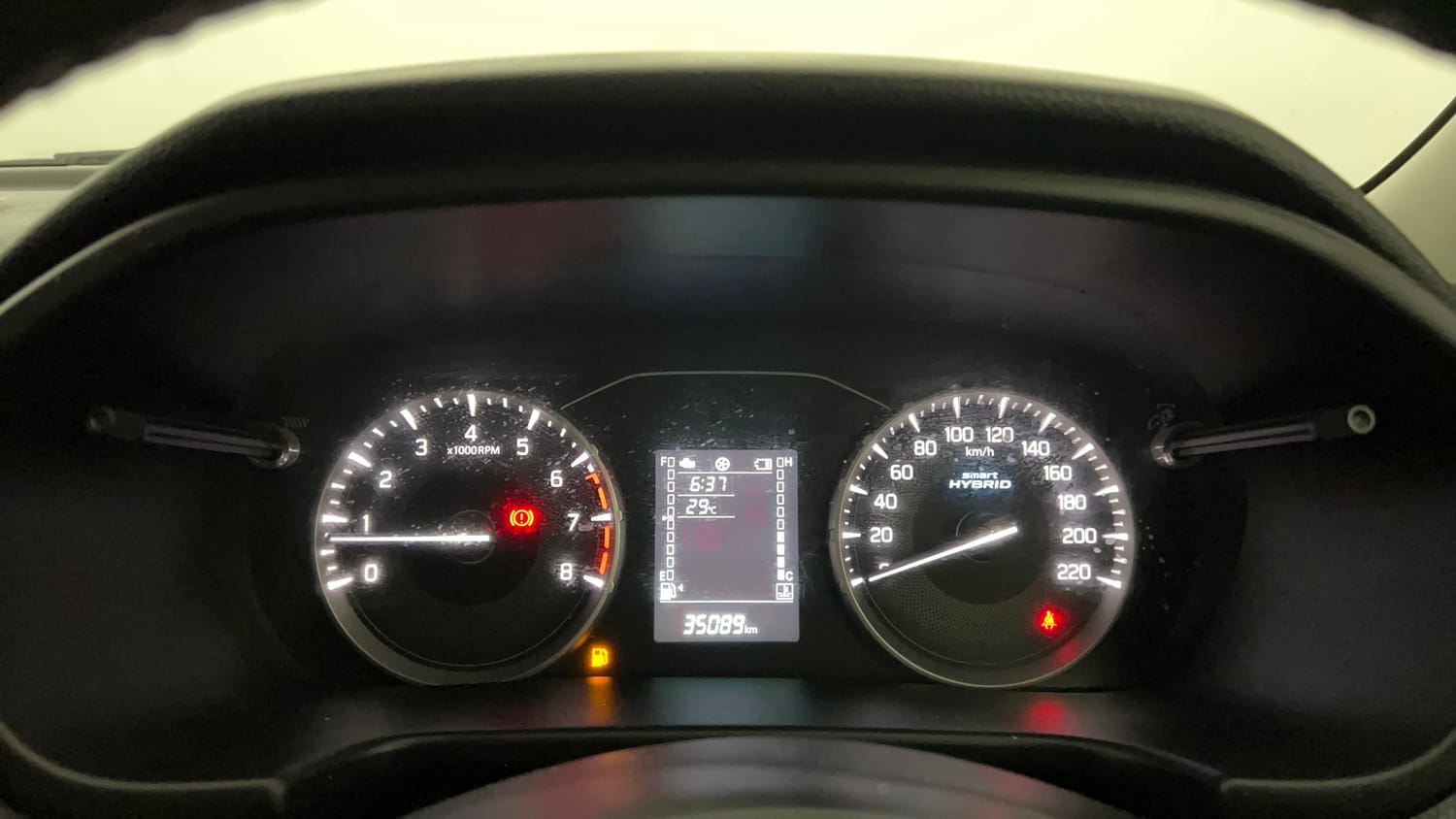Used 2023 Maruti Suzuki Brezza VXi Petrol Manual interior CLUSTERMETER VIEW