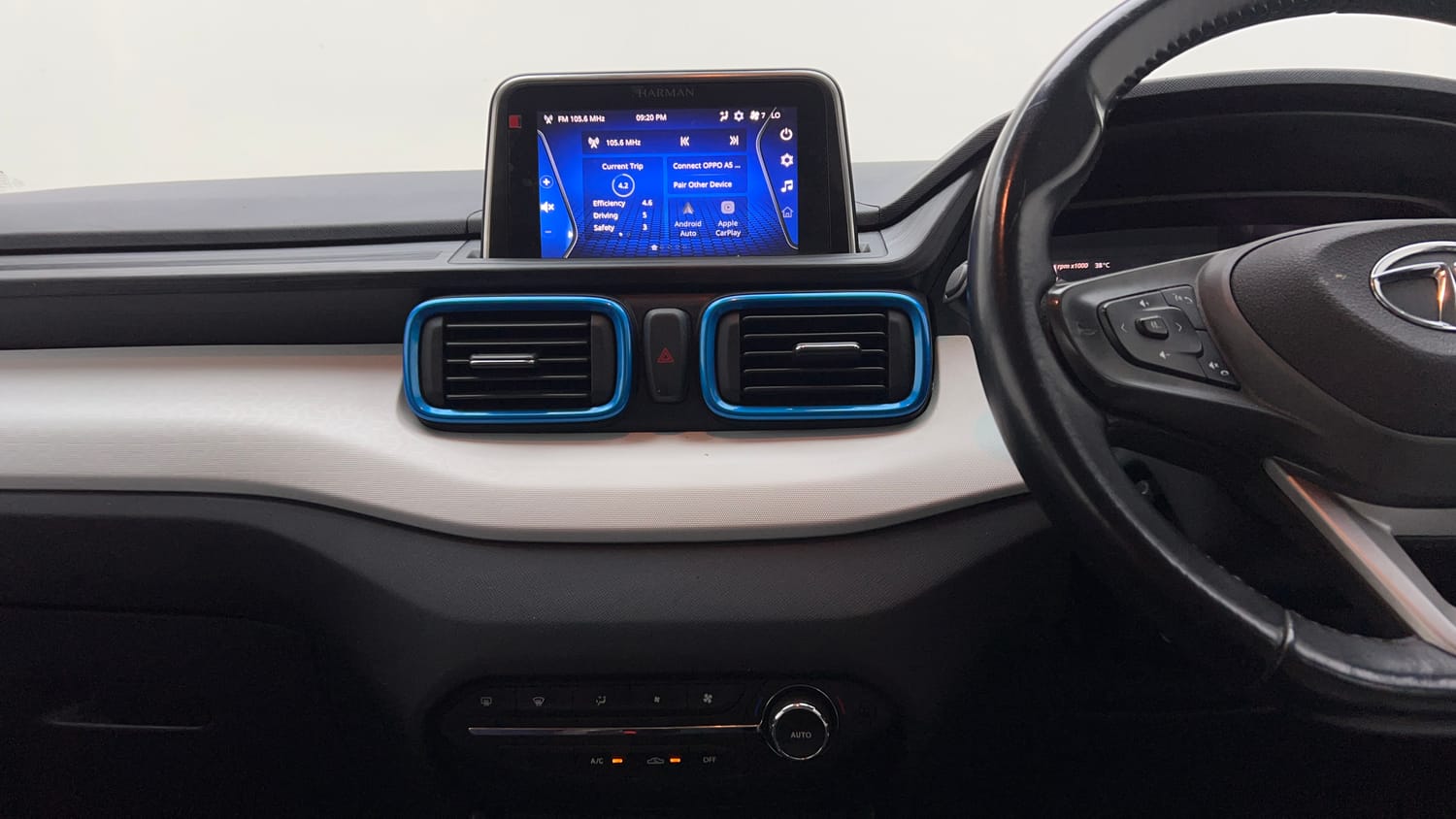 Used 2022 Tata Punch Creative AMT Petrol Automatic interior MUSIC SYSTEM & AC CONTROL VIEW
