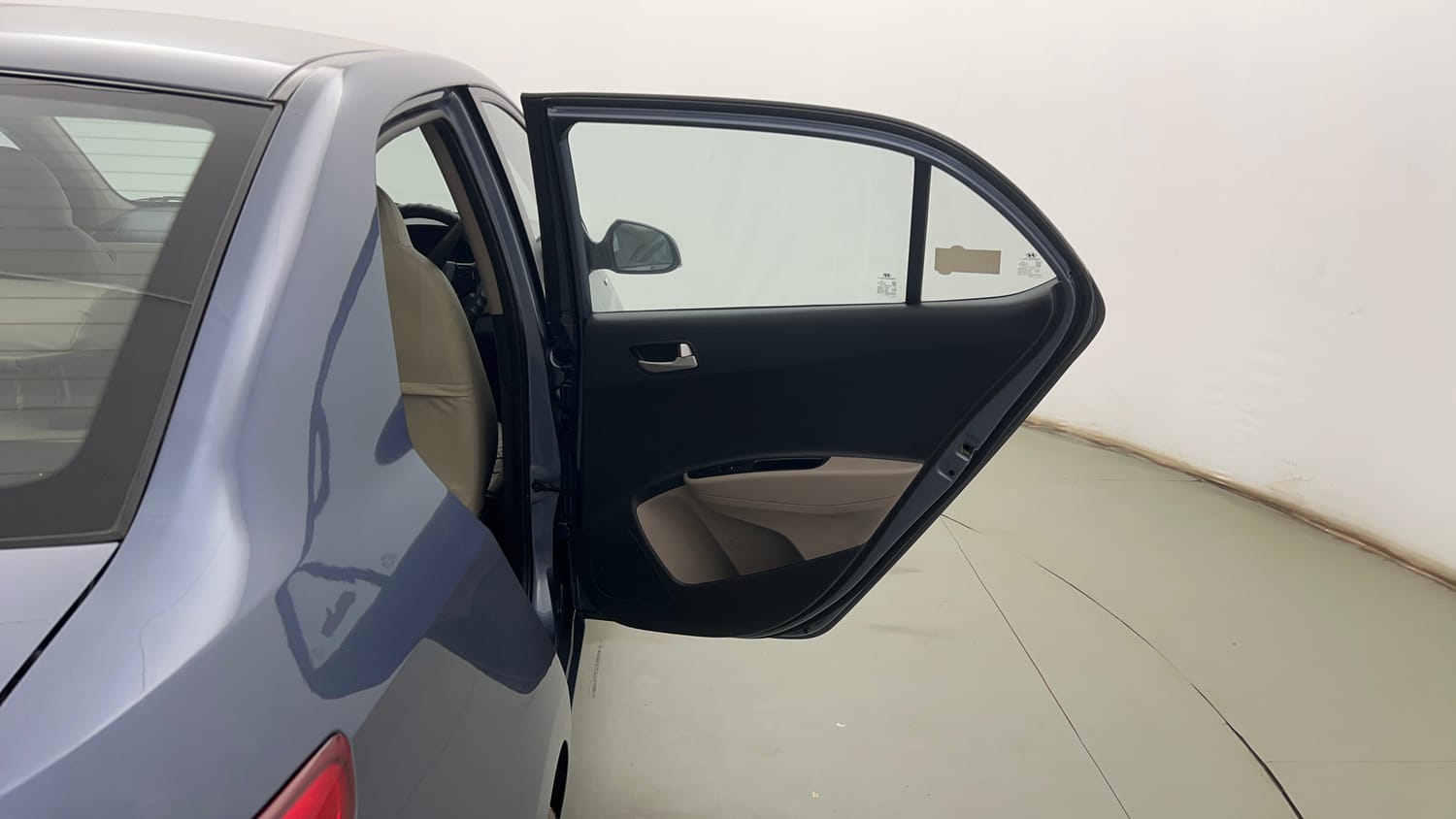 Used 2014 Hyundai Xcent SX 1.2 Petrol Manual interior RIGHT REAR DOOR OPEN VIEW