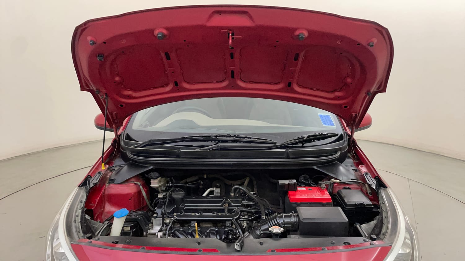 Used 2015 Hyundai Elite i20 Magna 1.2 Petrol Manual engine ENGINE & BONNET OPEN FRONT VIEW