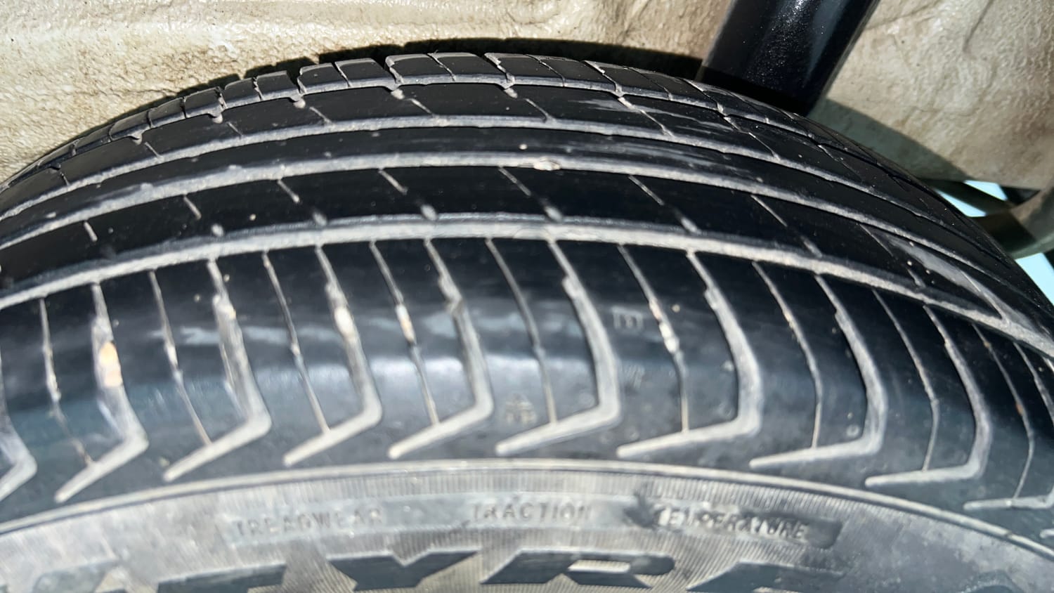 Used 2023 Maruti Suzuki Wagon R LXI 1.0 Petrol Manual tyres LEFT REAR TYRE TREAD VIEW
