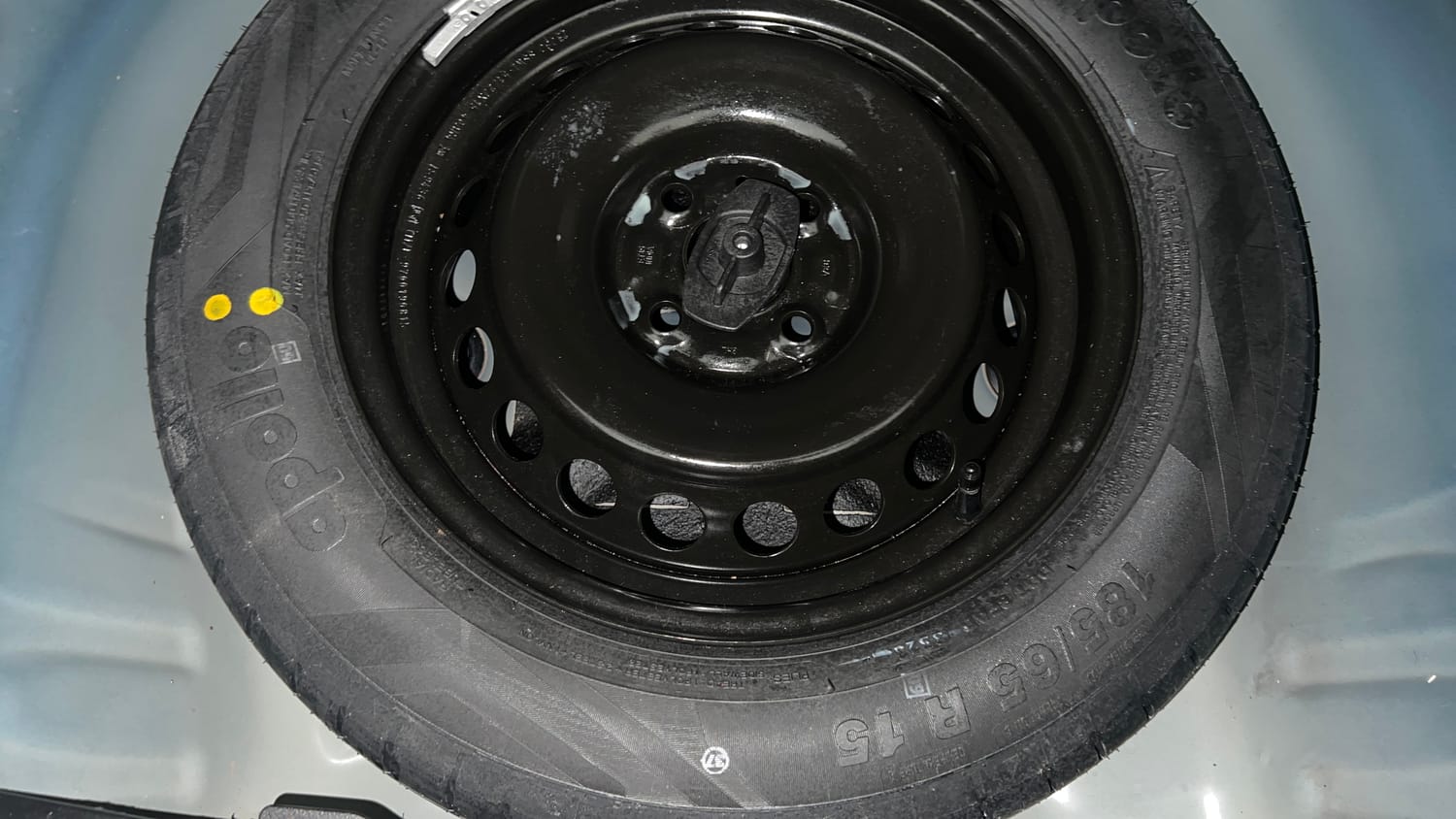 Used 2023 Maruti Suzuki Baleno Delta MT Petrol Manual tyres SPARE TYRE VIEW