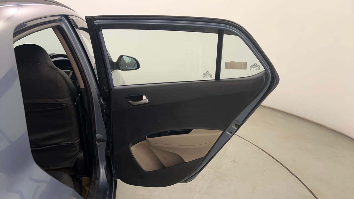 Used 2014 Hyundai Grand i10 Sportz 1.1 CRDi Diesel Manual interior RIGHT REAR DOOR OPEN VIEW