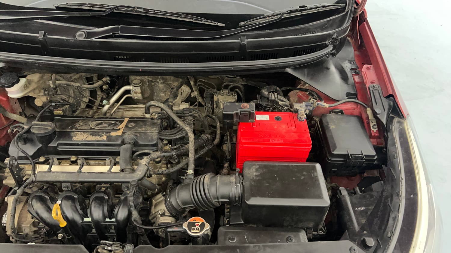 Used 2016 Hyundai Elite i20 Sportz 1.2 Petrol Manual engine ENGINE LEFT SIDE VIEW