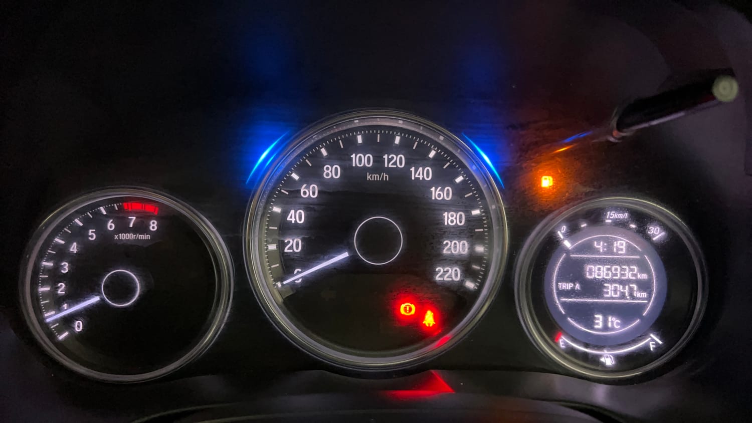 Used 2019 Honda City VX Petrol Petrol Manual interior CLUSTERMETER VIEW