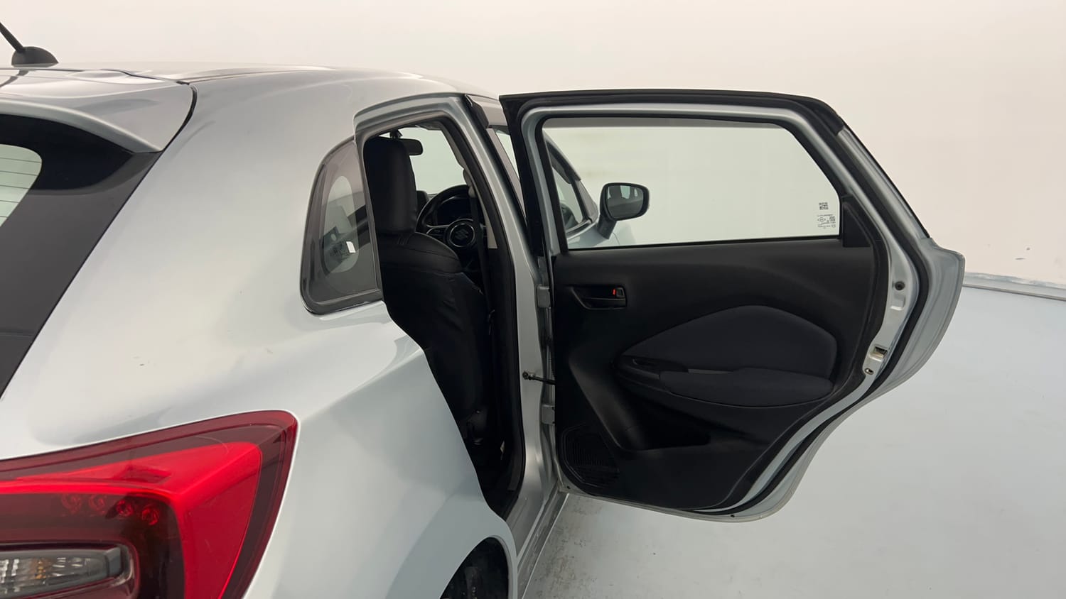 Used 2023 Maruti Suzuki Baleno Delta MT Petrol Manual interior RIGHT REAR DOOR OPEN VIEW