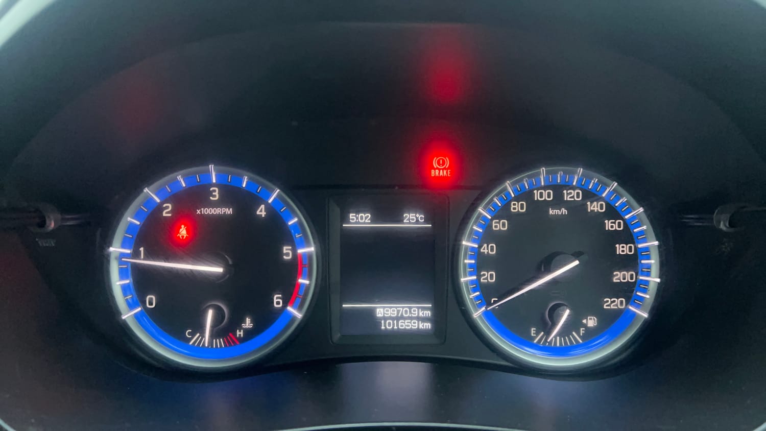 Used 2017 Maruti Suzuki S-Cross Zeta 1.3 Diesel Manual interior CLUSTERMETER VIEW
