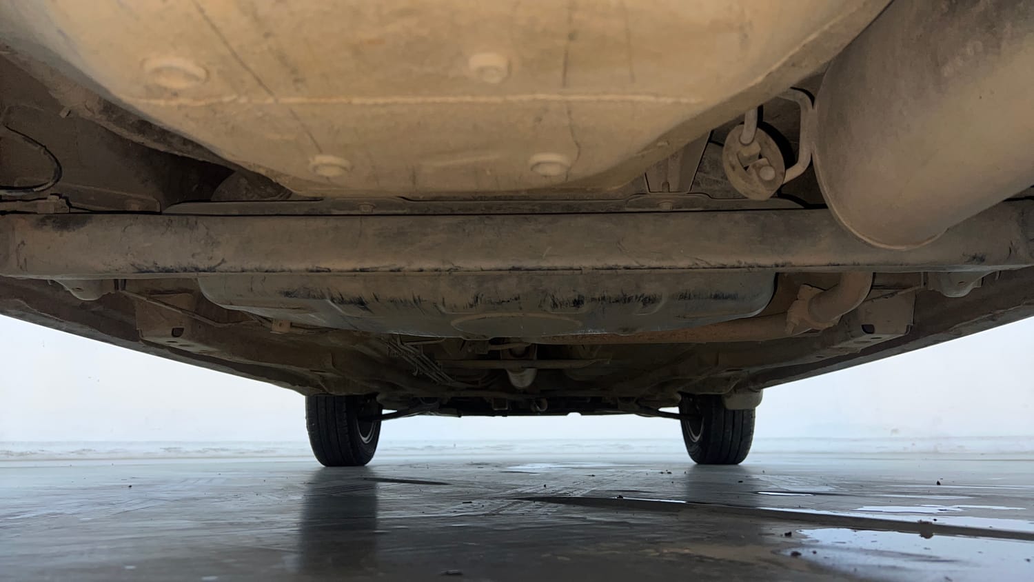 Used 2018 Tata Tiago XZ CNG (Outside Fitted) Cng Manual extra REAR UNDERBODY VIEW (TAKEN FROM REAR)