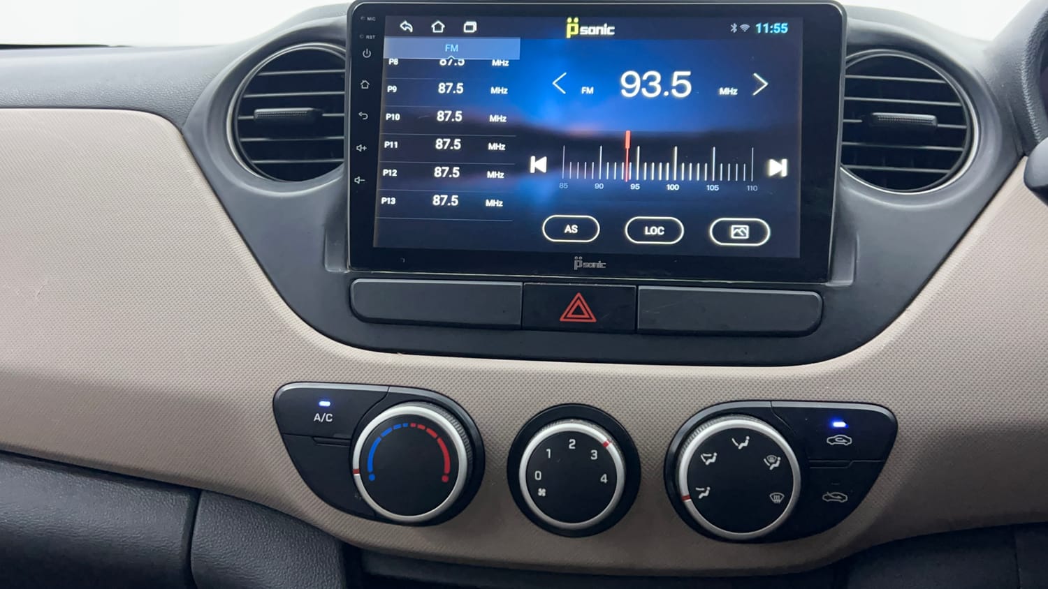 Used 2019 Hyundai Grand i10 Magna 1.2 Kappa VTVT Petrol Manual interior MUSIC SYSTEM & AC CONTROL VIEW