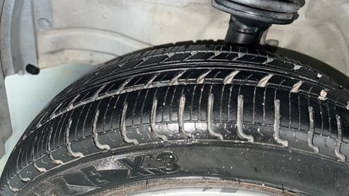 Used 2013 Maruti Suzuki Wagon R VXI Petrol Manual tyres LEFT FRONT TYRE TREAD VIEW