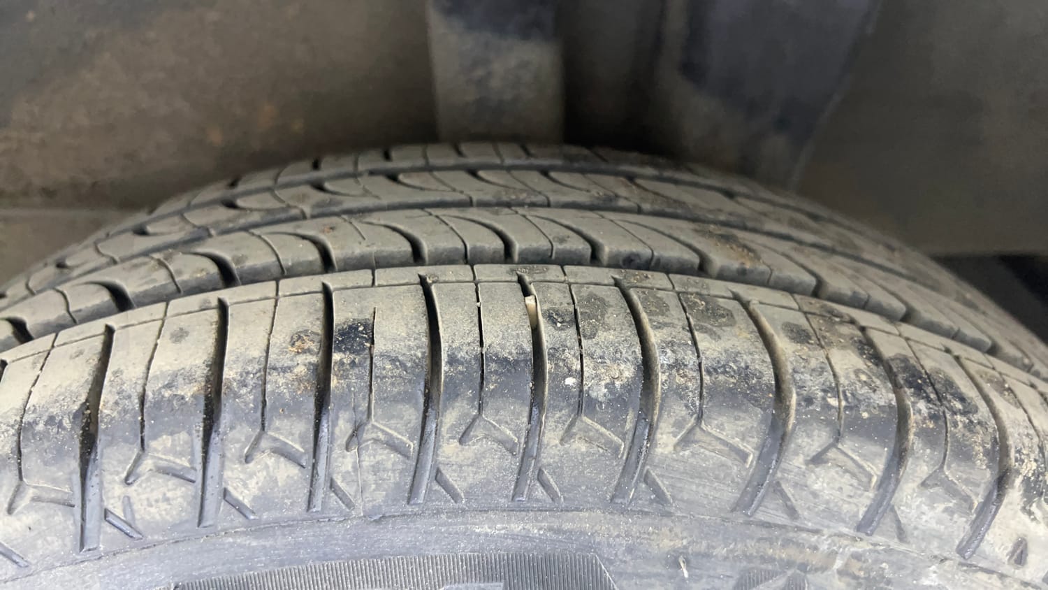 Used 2020 Hyundai Santro Sportz AMT Petrol Automatic tyres LEFT REAR TYRE TREAD VIEW