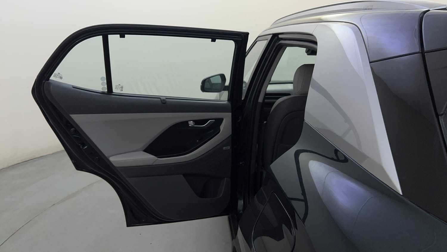 Used 2024 Hyundai Creta 1.5 Turbo Petrol DCT SX(O) Petrol Automatic interior LEFT REAR DOOR OPEN VIEW