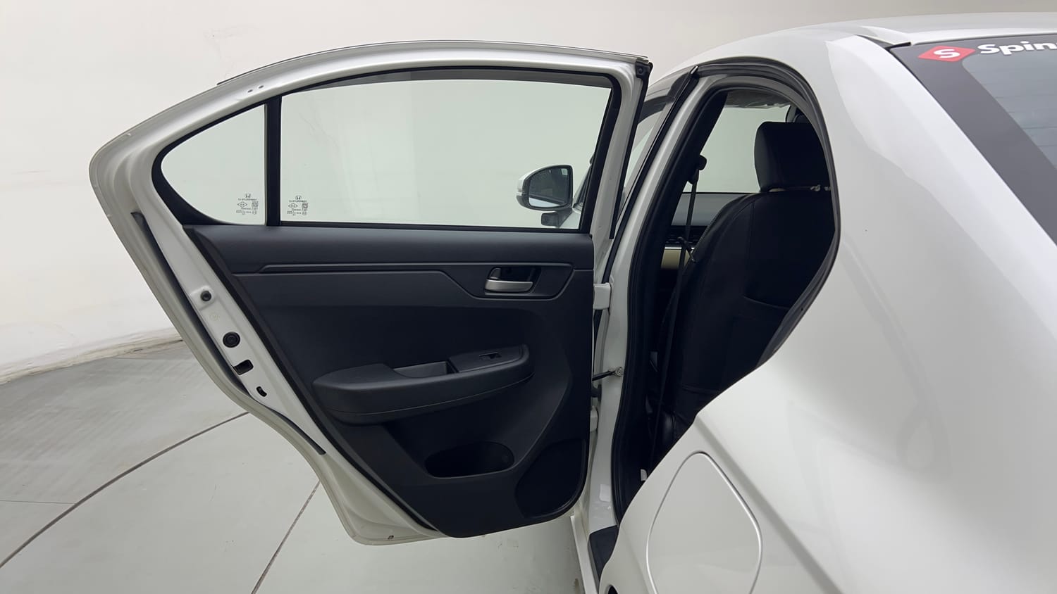 Used 2025 Honda Amaze ZX 1.2 Petrol CVT Petrol Automatic interior LEFT REAR DOOR OPEN VIEW