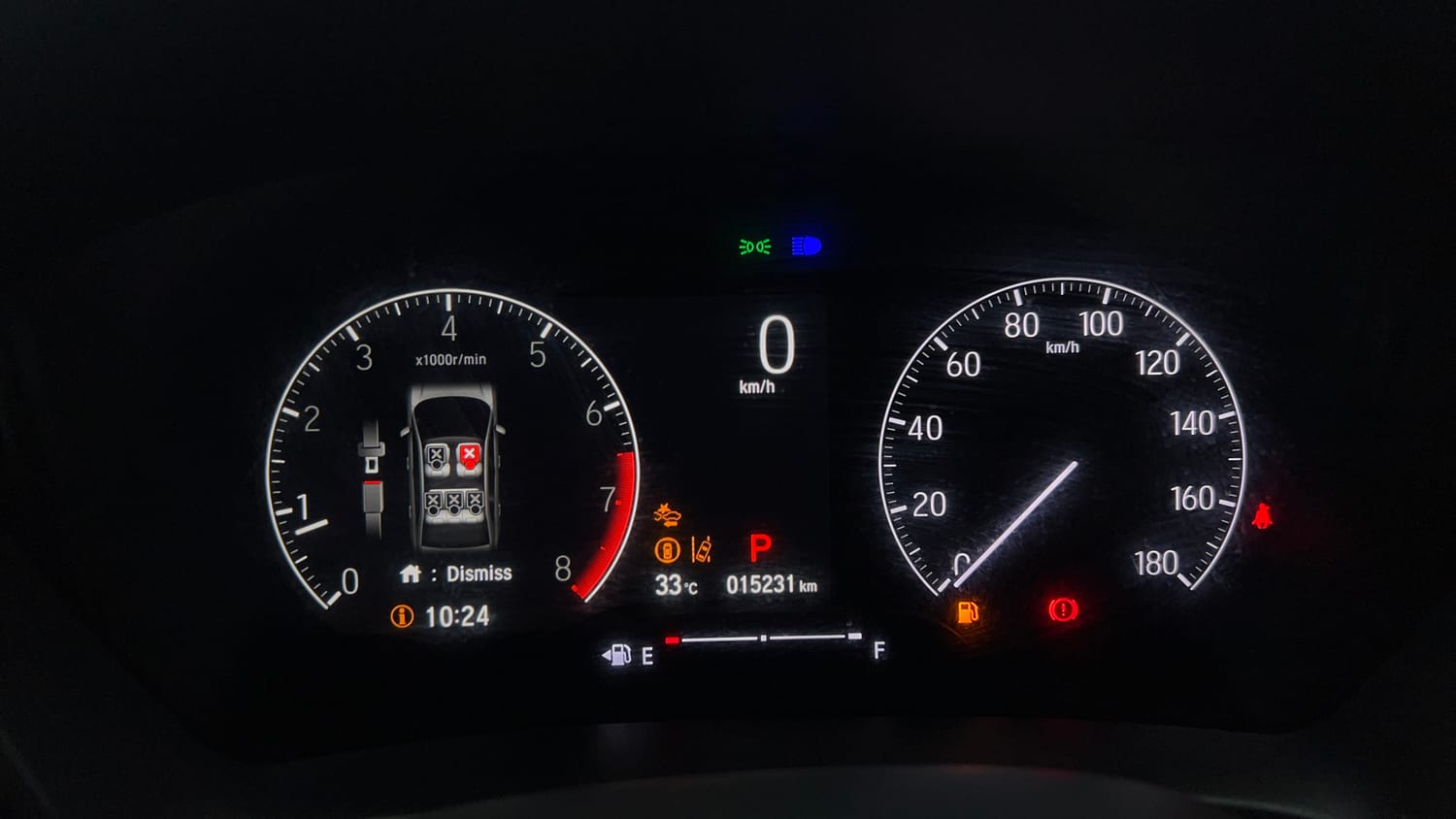 Used 2025 Honda Amaze ZX 1.2 Petrol CVT Petrol Automatic interior CLUSTERMETER VIEW